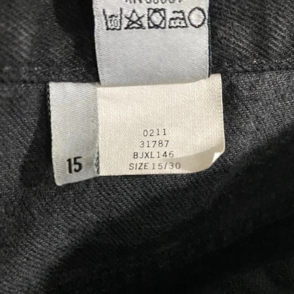 Vintage Calvin Klein High Rise Jeans Black Mexico Women's 15/30 - Picture 5 of 6